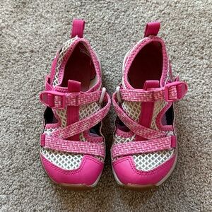 Chaco- Pink and White Mesh Sneakers